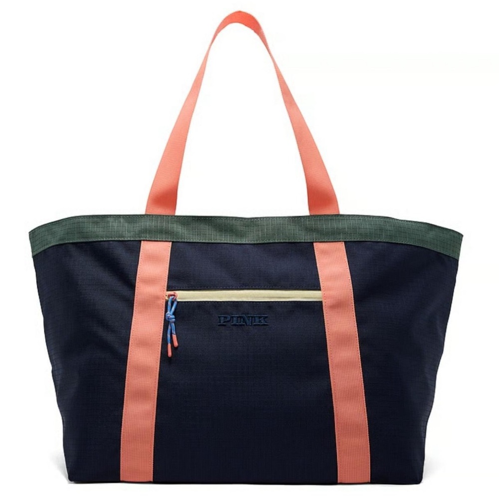VS PINK navy tote beach bag!!!